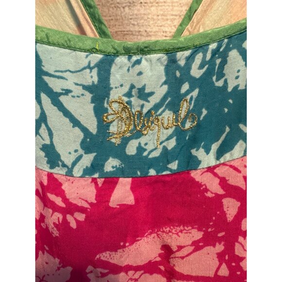 Desigual Whimsical Butterfly Spaghetti Strap Sundress Size 42/L - Picture 5 of 6